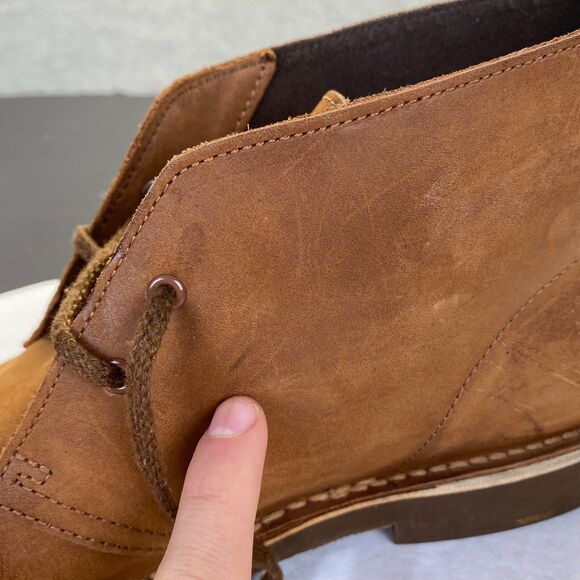 CLARKS Desert Chukka Boot Brown Leather Men\'s Size 9.5 M,Comfort,Ankle main image 5